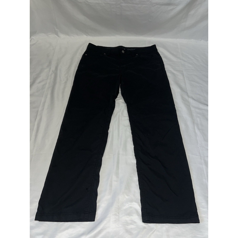 PRANA Men's Slim Fit Stretchy 5-pocket Chino Pants Size 34x30 Gray Black *Read*